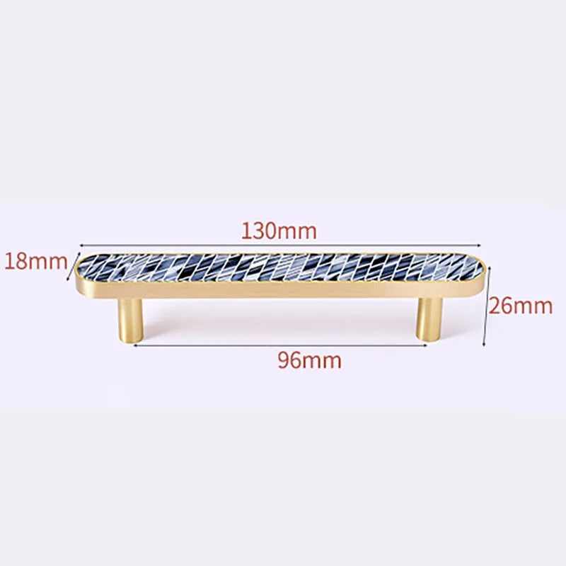 Brass and Acrylic Cabinet Handles – Colorful European Pulls for Wardrobes and Furniture