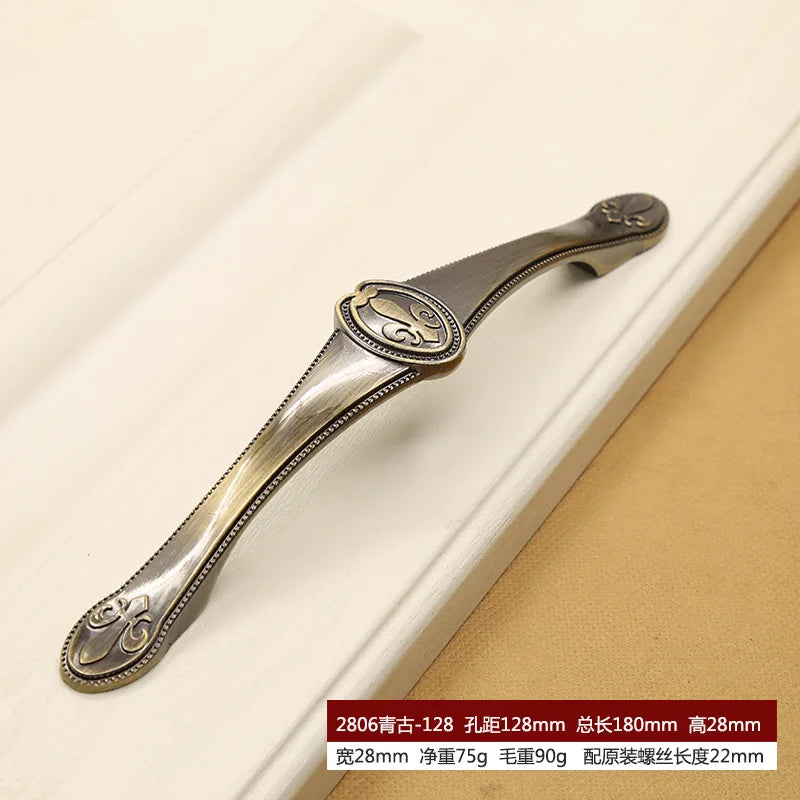 Retro Bronze Cabinet Handles – Antique Metal Drawer & Door Pulls