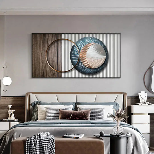 Modern Abstract Architectural Geometry Canvas Wall Art