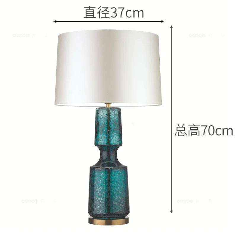 Postmodern Minimalist Glass Art Desk Lamp for Bedroom & Living Room