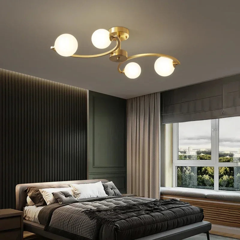 Designer Glass Ceiling Pendant Light for Living & Dining Room