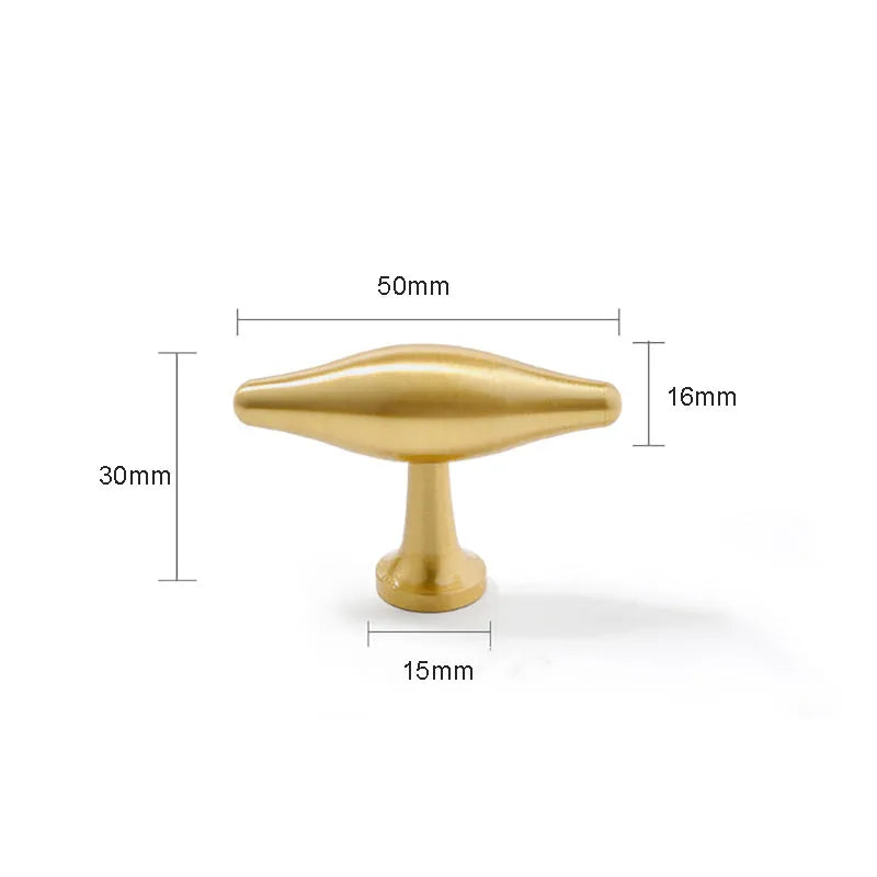 New Brass Cabinet Handles – Modern T-Bar Pulls and Knobs for Furniture