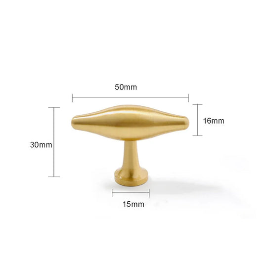 New Brass Cabinet Handles – Modern T-Bar Pulls and Knobs for Furniture