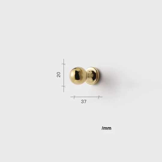 Polished Gold Brass Furniture Handles – French Luxury Pulls for Cabinets and Wardrobes