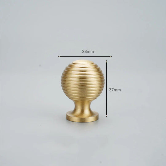 Brushed Gold Brass Cabinet Handles – Modern Pulls and Knobs for Furniture (50–280mm)
