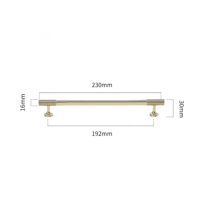 Spiral Deco Brass Furniture Handles – Modern Pulls for Cabinets and Wardrobes