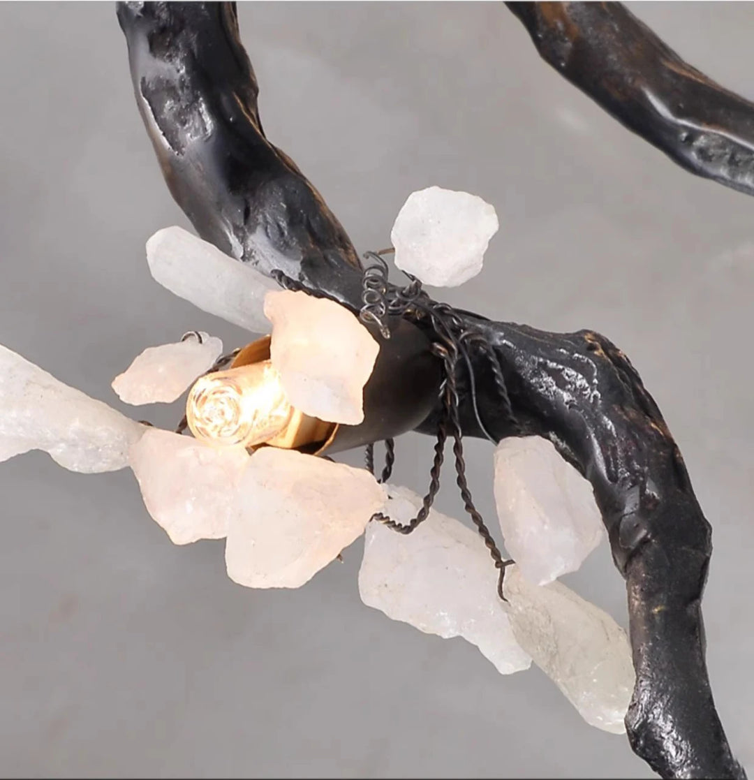 All Copper Branch Chandelier Modern LED Pendant Light for Living