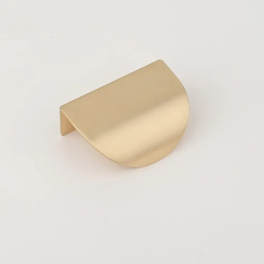 Modern Gold Leaf Cabinet Handles – Brushed Zinc Alloy Hollow Pulls