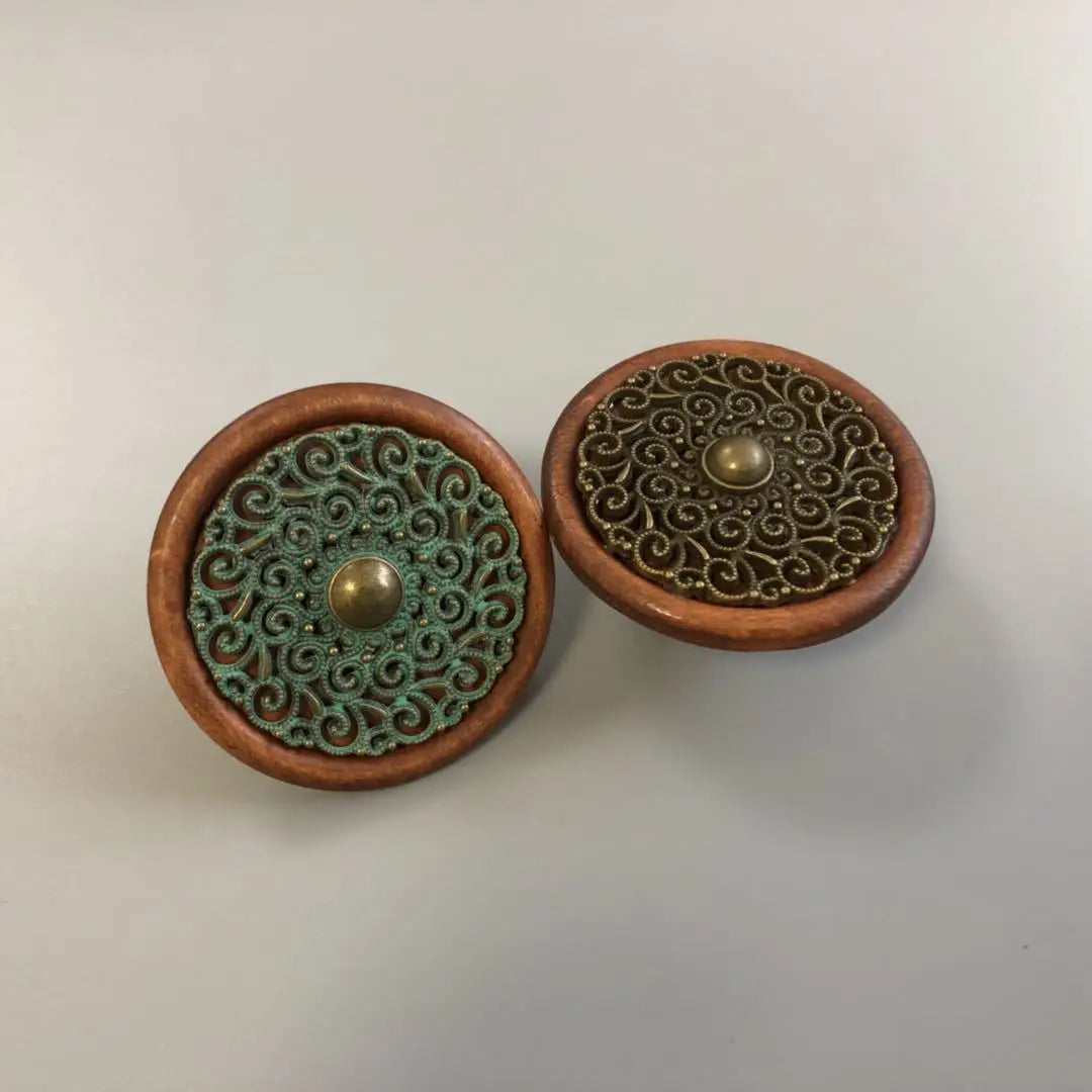 Handmade Wood & Alloy Cabinet Handles – Artistic Furniture Knobs