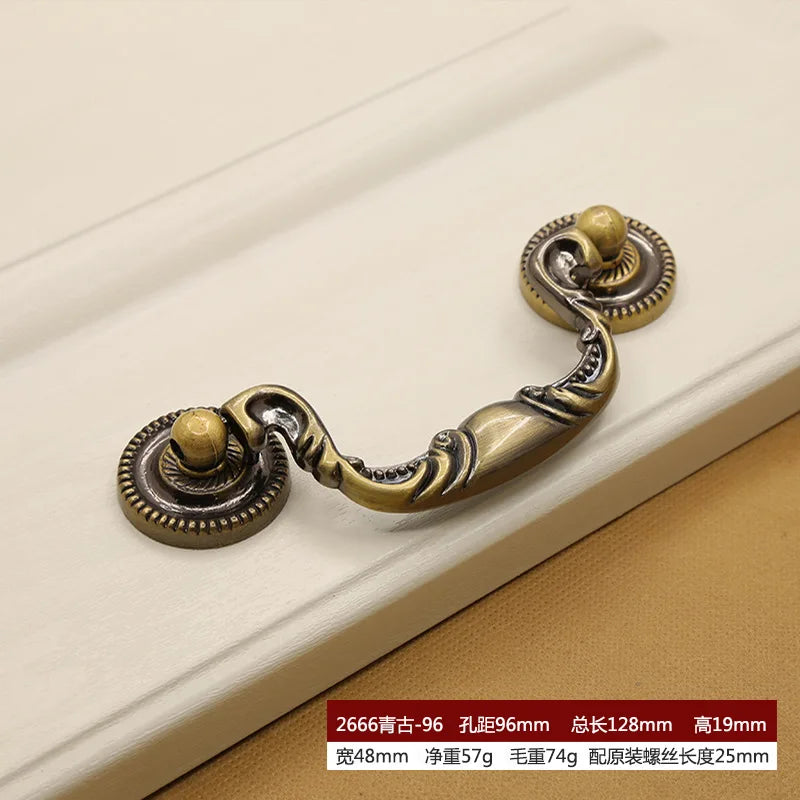 Retro Bronze Cabinet Handles – Antique Metal Drawer & Door Pulls