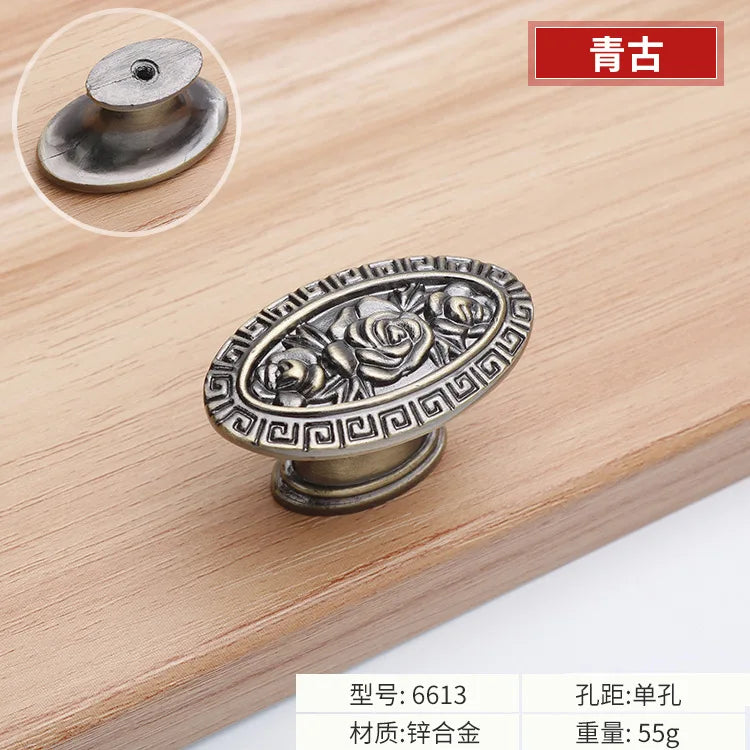 Antique Bronze Cabinet Handles – Vintage Zinc Alloy Drawer Pulls