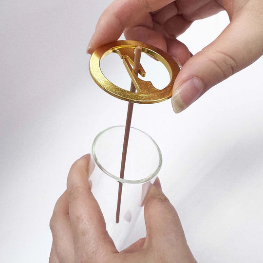 Glass Inverted Incense Holder Aromatherapy Burner Zen Decor