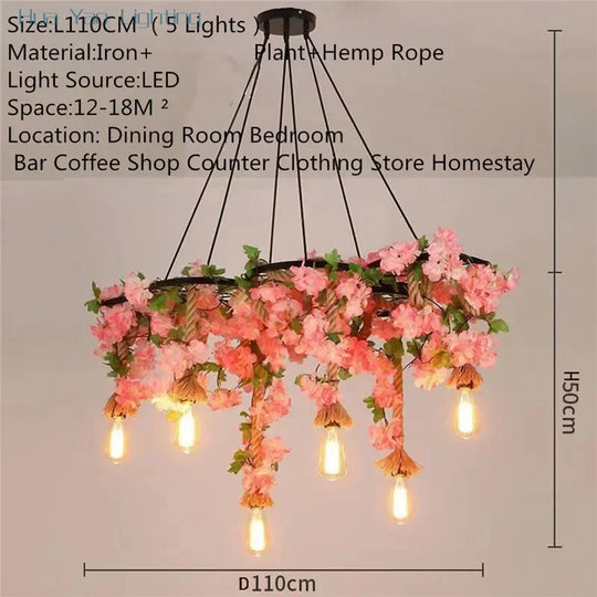 Grace American Country Pendant Lamp – Retro Metal Chandelier