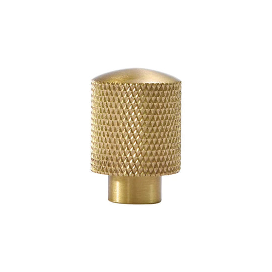 Mesh Pattern Brass Cabinet Knobs – Knurled Drawer & Door Pulls