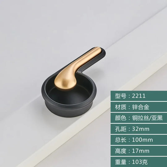 Modern Minimalist Zinc Alloy Handles – Invisible Embedded Cabinet Pulls