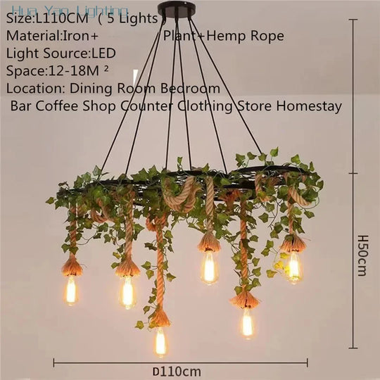 Grace American Country Pendant Lamp – Retro Metal Chandelier