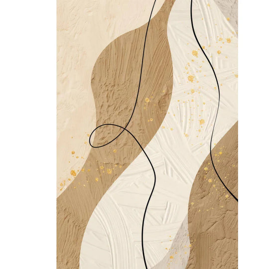 Abstract Flowing Textural Designs Canvas Wall Art