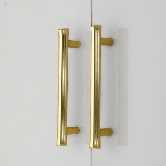 Modern Brushed Gold Cabinet Handles – Zinc Alloy Drawer Pulls