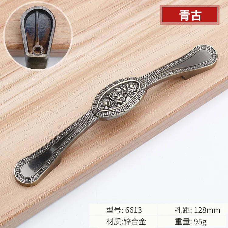 Antique Bronze Cabinet Handles – Vintage Zinc Alloy Drawer Pulls