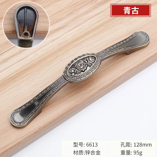 Antique Bronze Cabinet Handles – Vintage Zinc Alloy Drawer Pulls