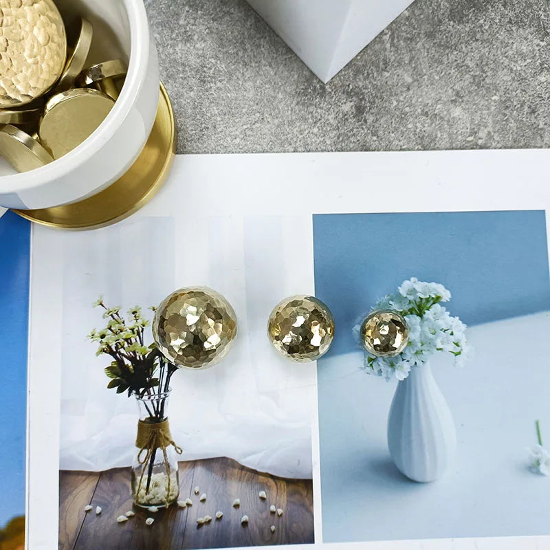Brass Ball Cabinet Knobs – Modern Furniture & Wardrobe Pulls