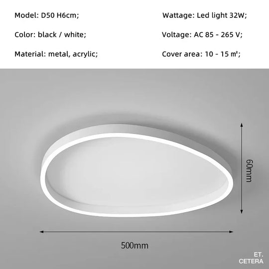 Sophia Nordic Irregular LED Pendant Light – Modern Minimal Lamp