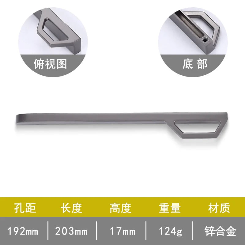 Gold and Pearl Grey Cabinet Handles – Modern Zinc Alloy Pulls for Furniture