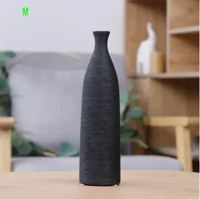 Simple Modern Black and White Ceramic Vase Table Decor