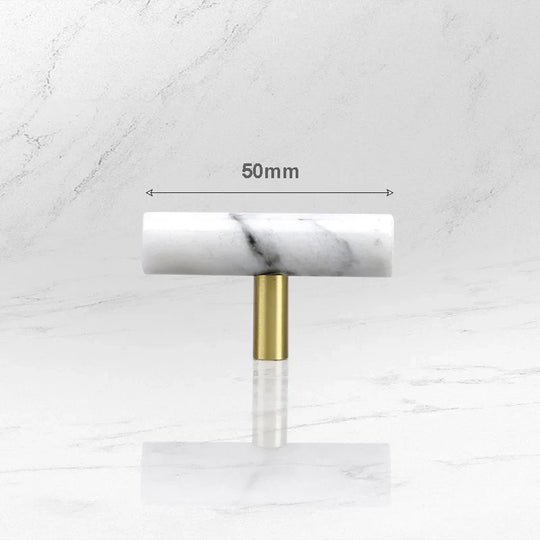 Green and White Marble Cabinet Handles – Luxury Brass-Based Pulls for Furniture (50mm-200mm)
