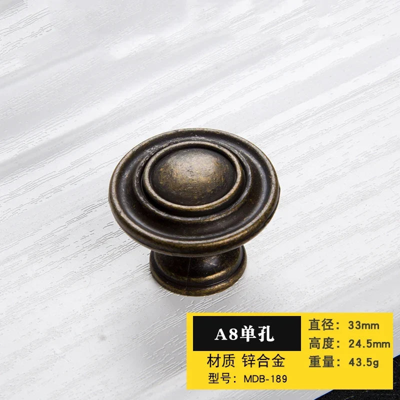 Antique Bronze Cabinet Handles – Retro Vintage Drawer Pulls