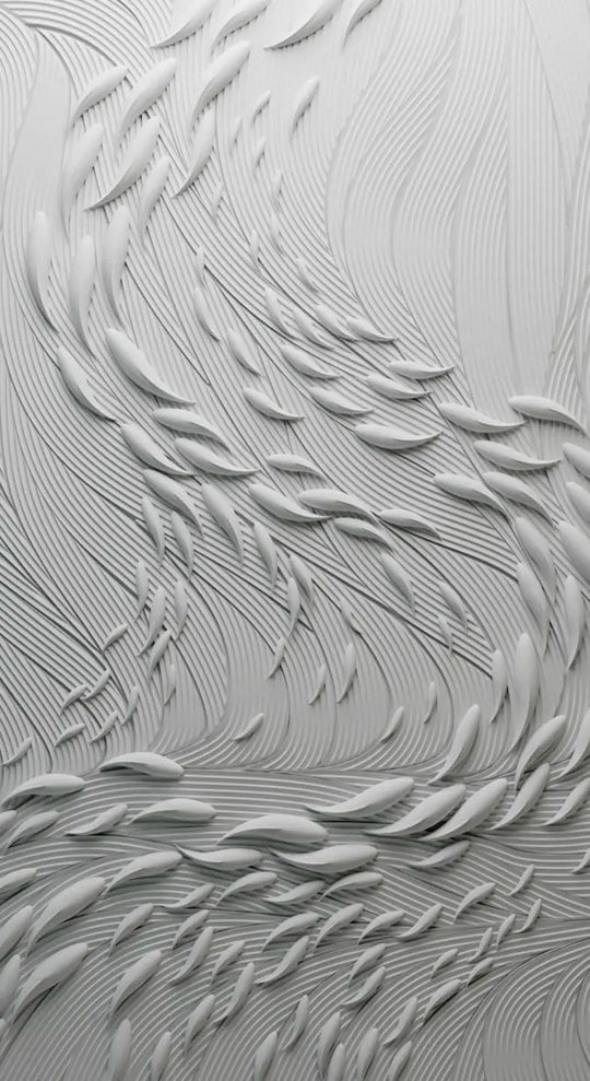 Large Abstract 3D Textural Canvas Wall Art Print