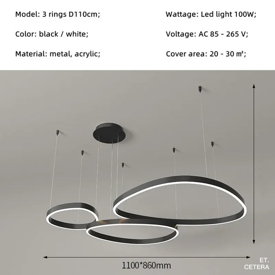 Sophia Nordic Irregular LED Pendant Light – Modern Minimal Lamp