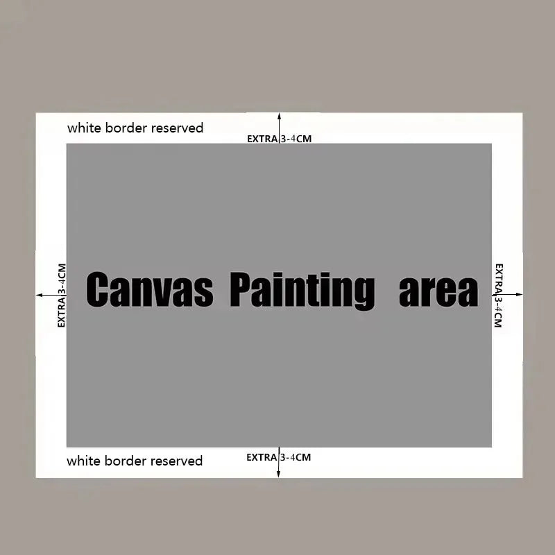 Large Neutral Abstract Canvas Wall Art Unframed