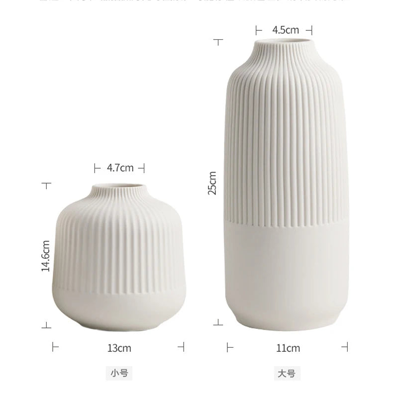 Ceramic Decorative Vase for Living Room Flower Arrangement