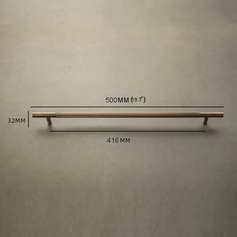 Solid Bronze Cabinet Handles – Antique Brass Wardrobe Bars and Drawer Pulls (20mm-500mm)
