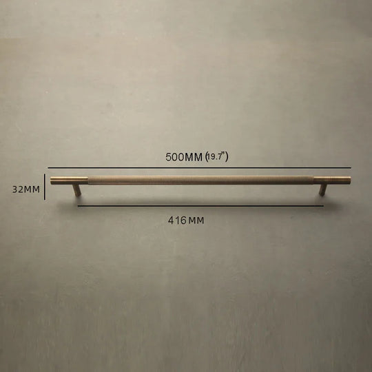 Solid Bronze Cabinet Handles – Antique Brass Wardrobe Bars and Drawer Pulls (20mm-500mm)
