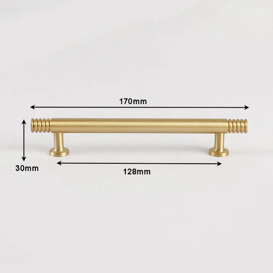 Brass Kitchen Cabinet Handles – Gold Textured Knobs and Pulls for Furniture