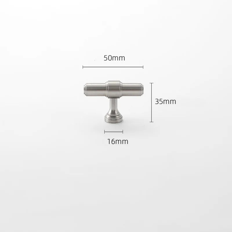 Brushed Nickel Brass Furniture Handles – Matte Silver Pulls and Bars for Cabinets and Drawers