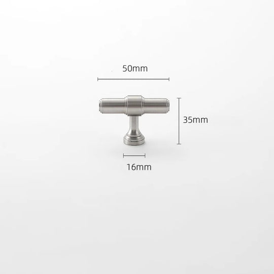Brushed Nickel Brass Furniture Handles – Matte Silver Pulls and Bars for Cabinets and Drawers