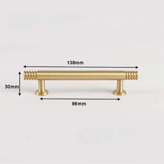Brass Kitchen Cabinet Handles – Gold Textured Knobs and Pulls for Furniture