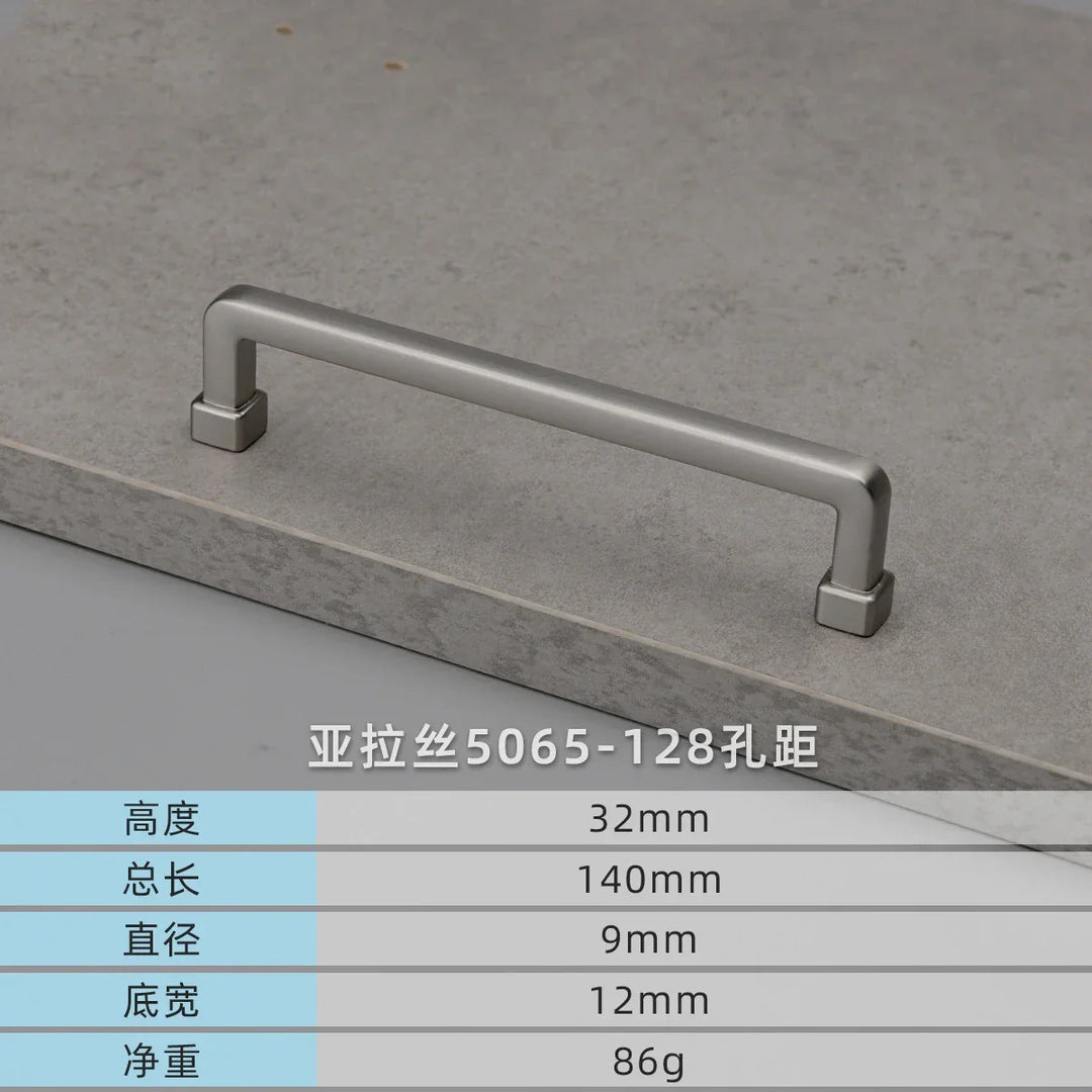 Modern European Gold and Gray Cabinet Handles – Zinc Alloy Drawer Pulls
