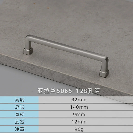 Modern European Gold and Gray Cabinet Handles – Zinc Alloy Drawer Pulls
