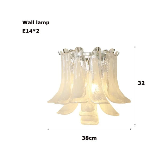 French Style Artistic Glass Pendant Chandelier – High-End Retro Staircase Light