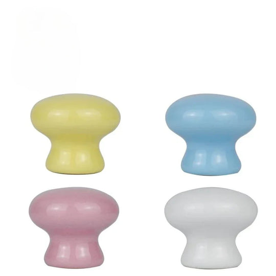Cartoon Ceramic Cabinet Handles – Children's Room Circular Knobs