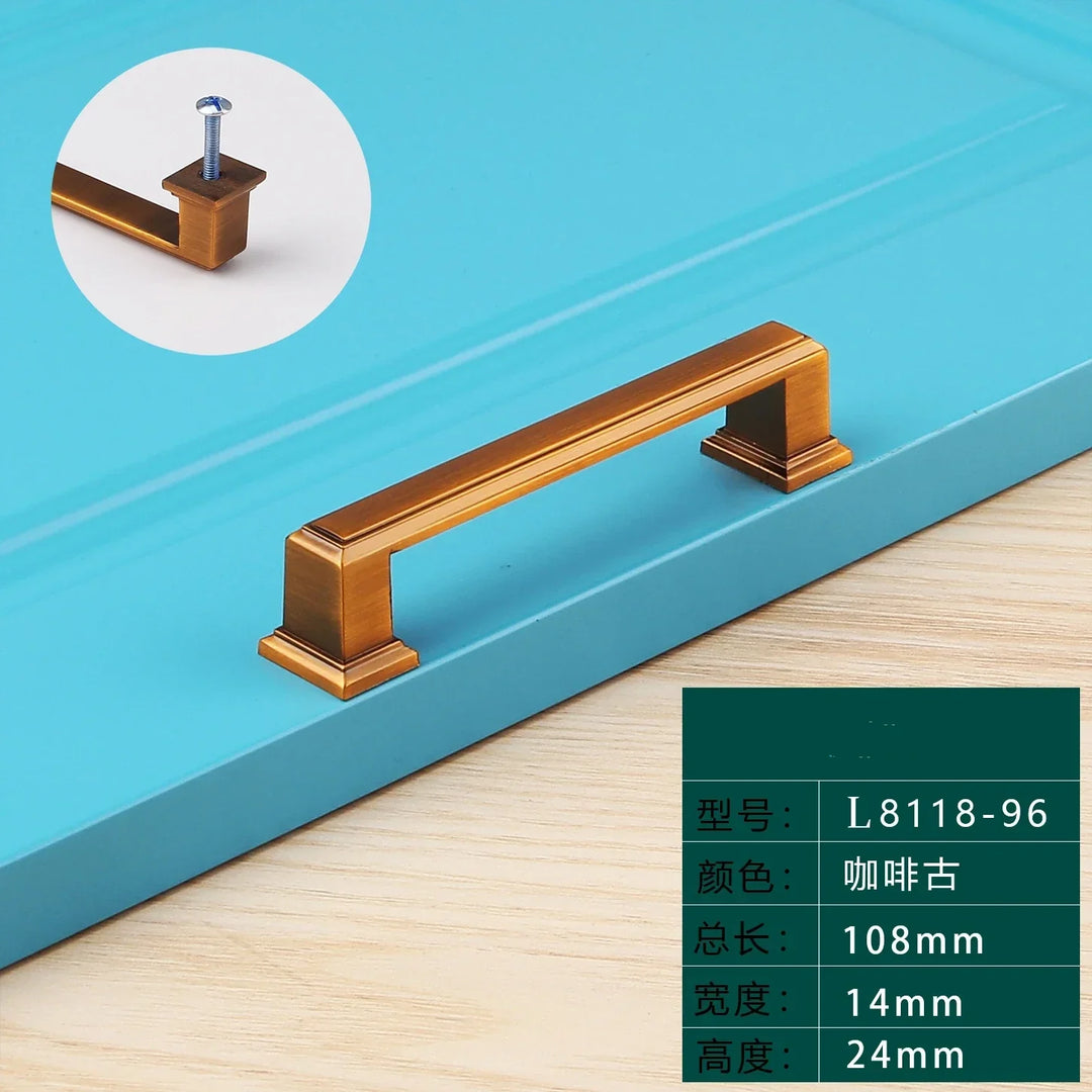 Light Luxury Bronze Cabinet Handles – Modern Drawer Pulls