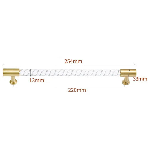 Transparent Acrylic Furniture Handles – Brass Pulls and Knobs for Furniture