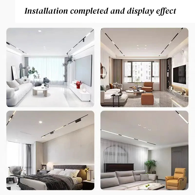 Smart Magnetic Track LED Light – Modern Dimmable Ceiling & Spot Lighting