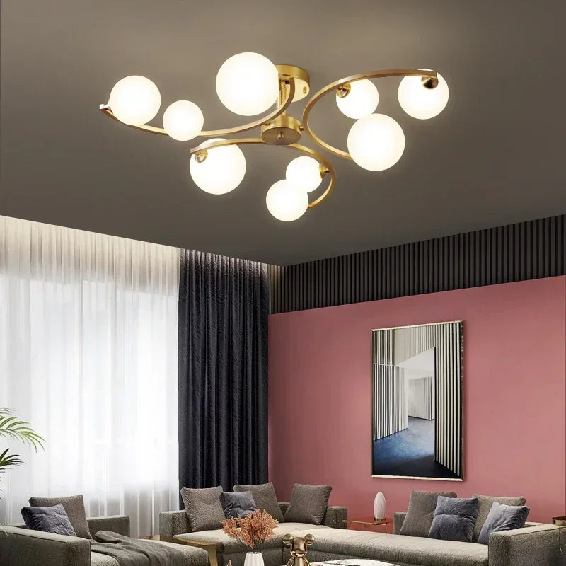 Designer Glass Ceiling Pendant Light for Living & Dining Room
