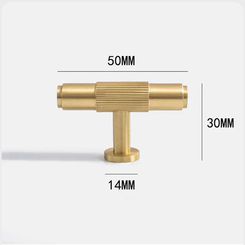 American Style Brass Cabinet Handles – Light Luxury Door Pulls for Furniture