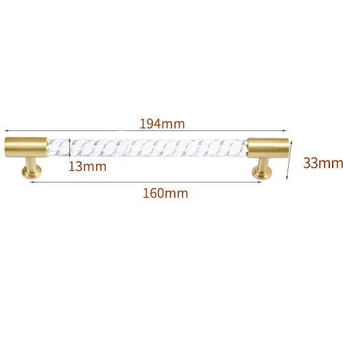 Transparent Acrylic Furniture Handles – Brass Pulls and Knobs for Furniture
